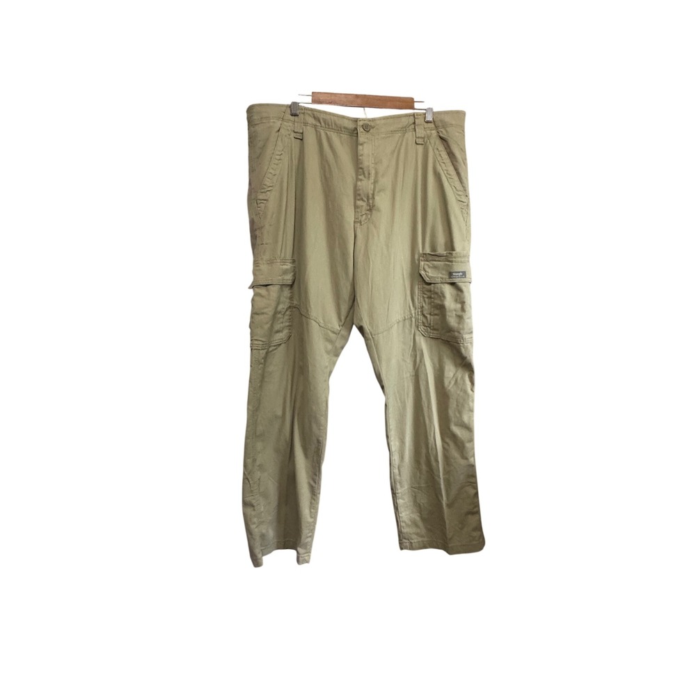 Wrangler Cargo Pants Mens 40x30 Khaki Excellent Relaxed Fit 1070ABWEW
